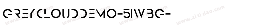GreyCloudDemo-51WBG字体转换