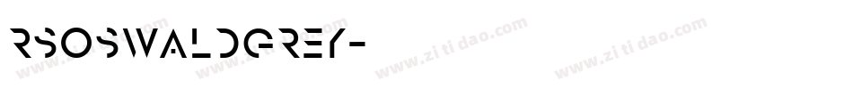 RSOswaldGrey字体转换