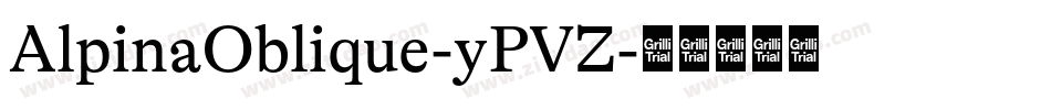AlpinaOblique-yPVZ字体转换
