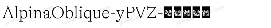 AlpinaOblique-yPVZ字体转换