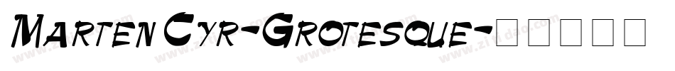 MartenCyr-Grotesque字体转换