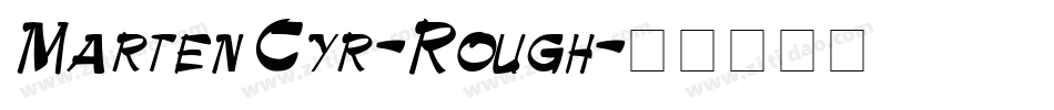 MartenCyr-Rough字体转换