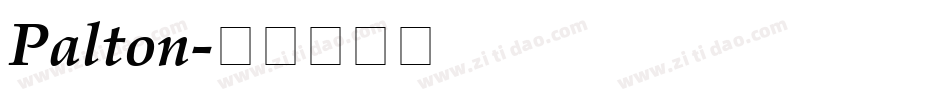 Palton字体转换