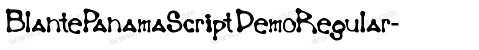 BlantePanamaScriptDemoRegular-1AaM字体转换