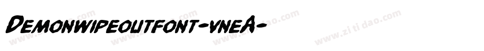 Demonwipeoutfont-vneA字体转换