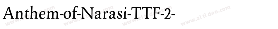 Anthem-of-Narasi-TTF-2字体转换