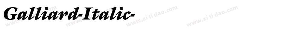 Galliard-Italic字体转换
