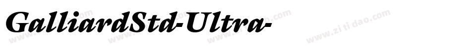GalliardStd-Ultra字体转换