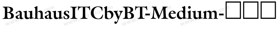 BauhausITCbyBT-Medium字体转换