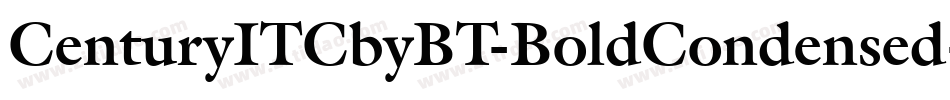 CenturyITCbyBT-BoldCondensed字体转换