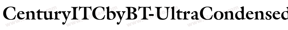CenturyITCbyBT-UltraCondensed字体转换