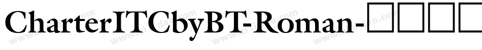 CharterITCbyBT-Roman字体转换