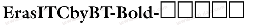 ErasITCbyBT-Bold字体转换