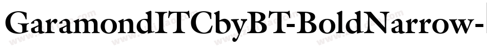 GaramondITCbyBT-BoldNarrow字体转换