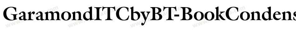 GaramondITCbyBT-BookCondensed字体转换