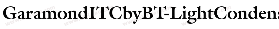 GaramondITCbyBT-LightCondensed字体转换