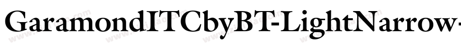 GaramondITCbyBT-LightNarrow字体转换