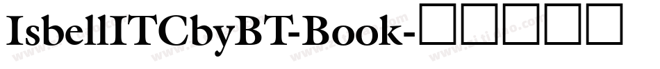 IsbellITCbyBT-Book字体转换