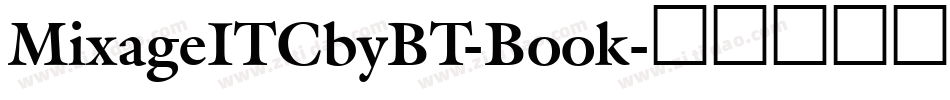 MixageITCbyBT-Book字体转换