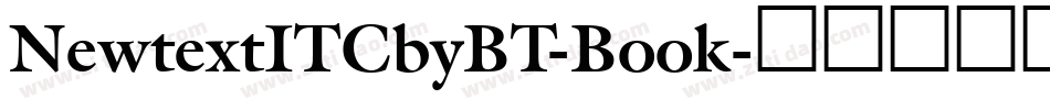 NewtextITCbyBT-Book字体转换