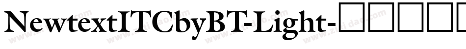 NewtextITCbyBT-Light字体转换