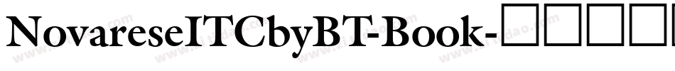 NovareseITCbyBT-Book字体转换