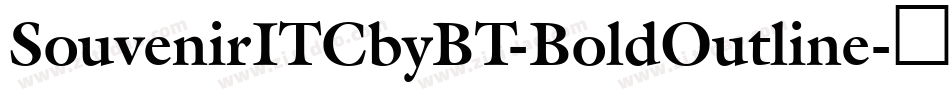 SouvenirITCbyBT-BoldOutline字体转换