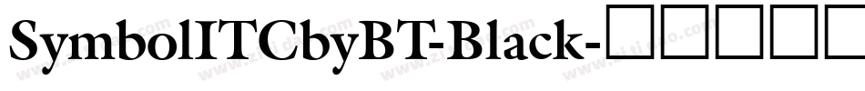 SymbolITCbyBT-Black字体转换