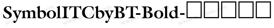 SymbolITCbyBT-Bold字体转换