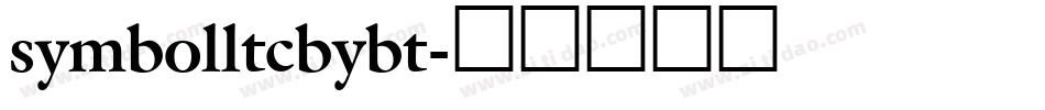 symbolltcbybt字体转换