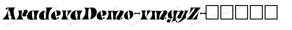 AradevaDemo-vmgyZ字体转换
