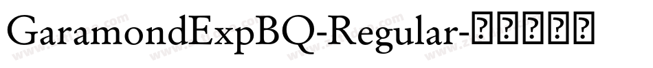 GaramondExpBQ-Regular字体转换