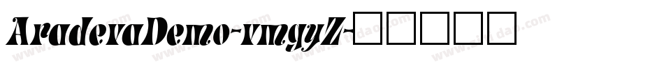 AradevaDemo-vmgyZ字体转换