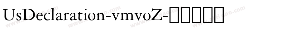 UsDeclaration-vmvoZ字体转换