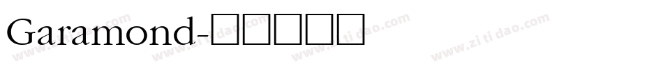 Garamond字体转换