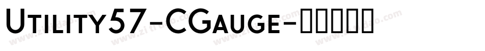 Utility57-CGauge字体转换