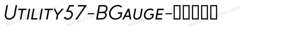 Utility57-BGauge字体转换
