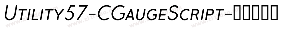 Utility57-CGaugeScript字体转换
