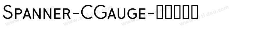 Spanner-CGauge字体转换