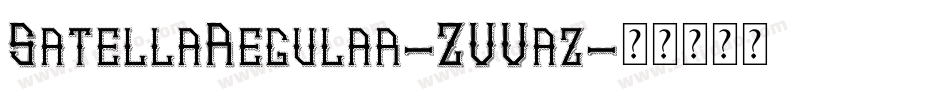 SatellaRegular-ZVVaz字体转换