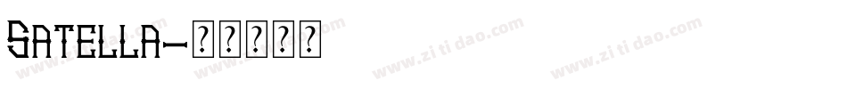 Satella字体转换