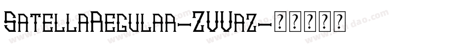 SatellaRegular-ZVVaz字体转换