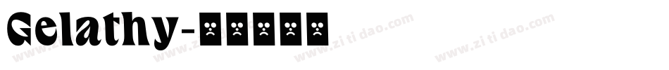 Gelathy字体转换