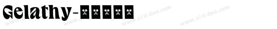 Gelathy字体转换