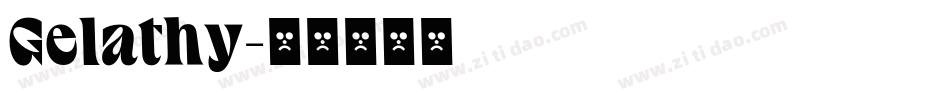 Gelathy字体转换