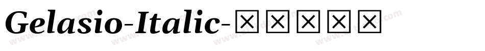 Gelasio-Italic字体转换