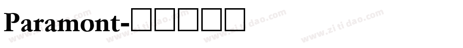 Paramont字体转换