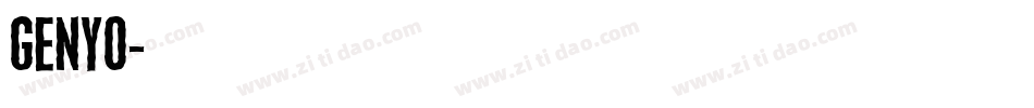 GenYo字体转换
