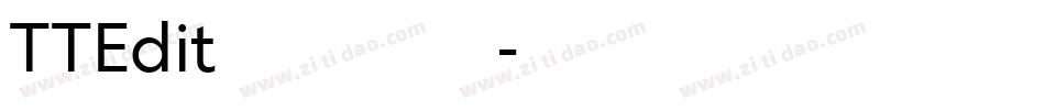 TTEdit半角明朝转换器字体转换