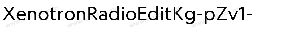 XenotronRadioEditKg-pZv1字体转换